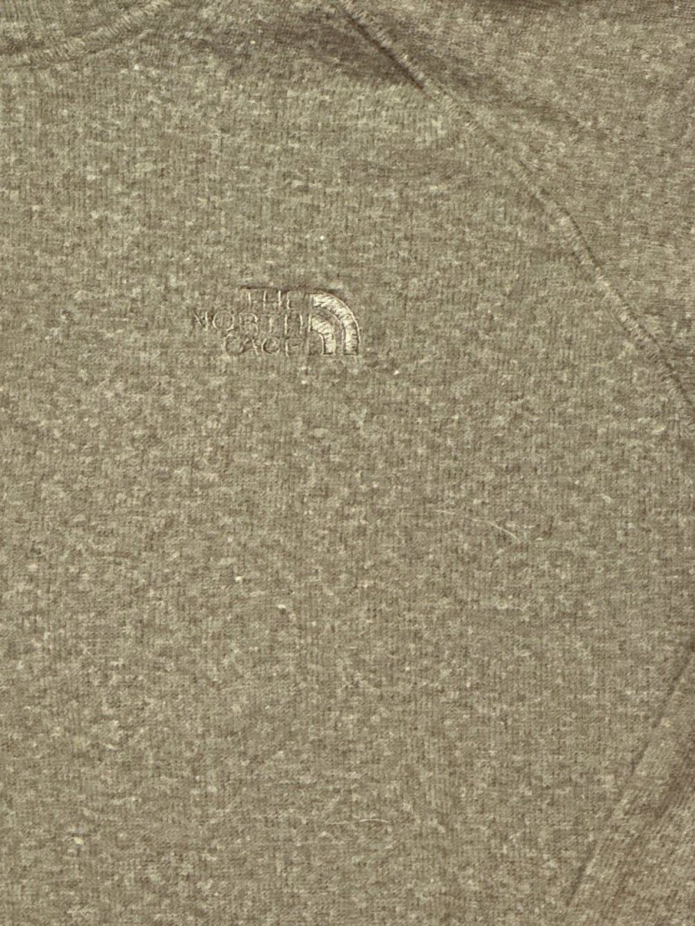 The North Face Mens M Wool Blend Pullover Sweater Quarter Snap Gray Outdoor - Picture 3 of 9